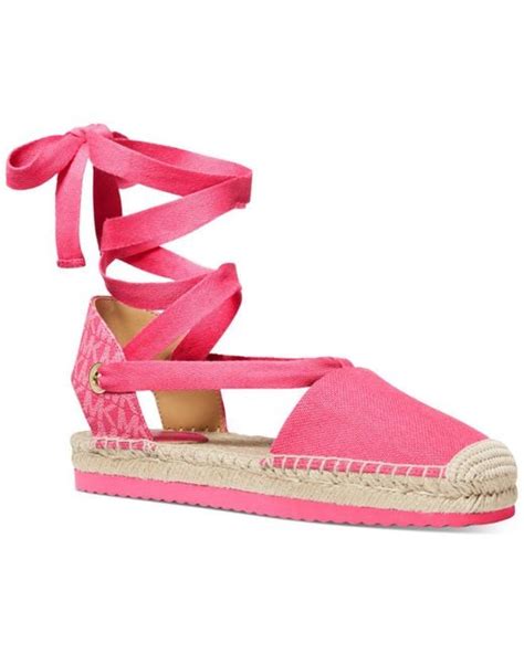 espadrille michael kors or rose|Michael Kors espadrille flat.